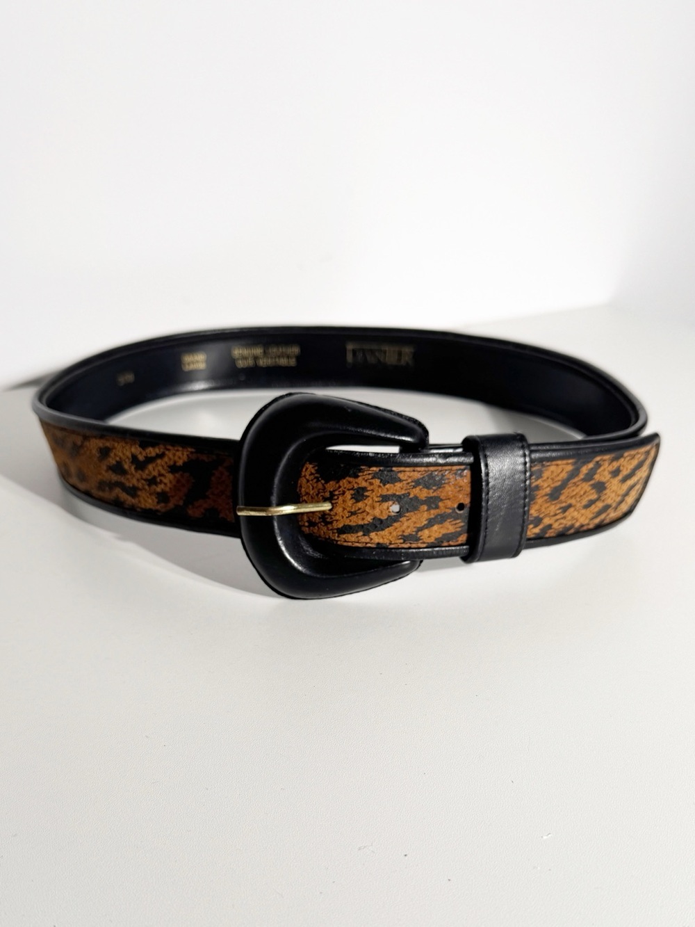 Danier Leather Animal Print Belt